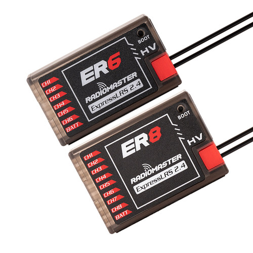 RadioMaster ER4 ER6 ER8GV ELRS PWM接收机4通道固定翼航模船模 - 图3