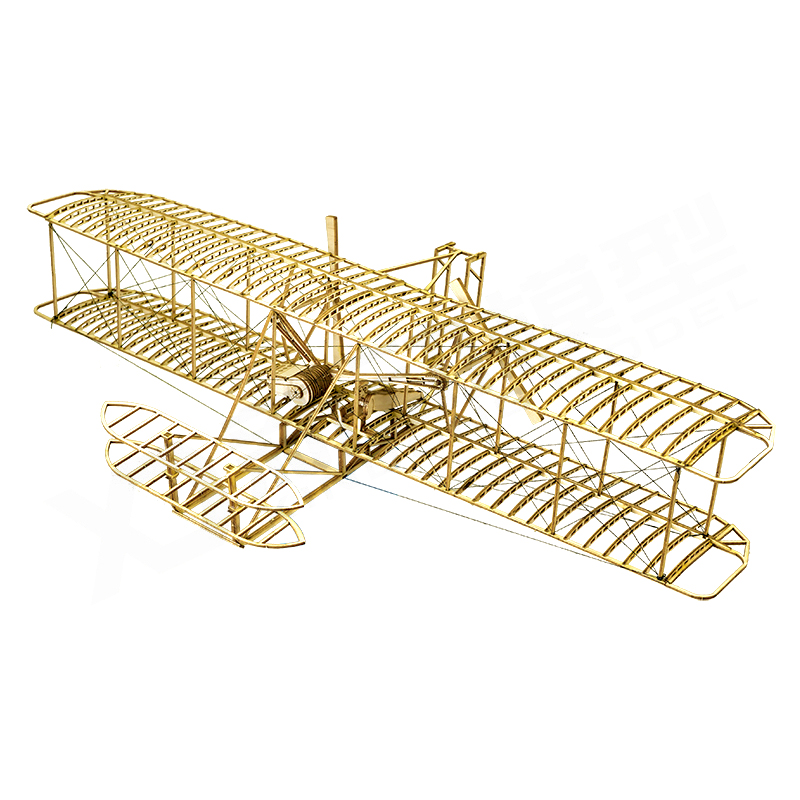 莱特兄弟Wright Flyer-I轻木静态飞机模型工艺品摆件航模拼装-图2