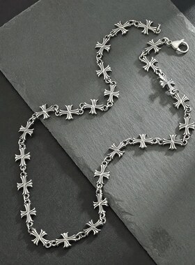 十字架项链男女百搭高级感嘻哈朋克手链欧美潮流饰品配饰