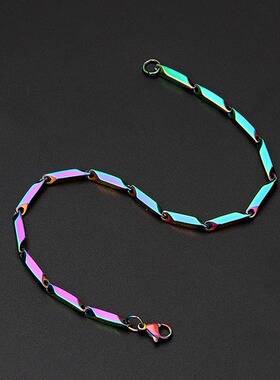 淬火手链男潮钛钢简约冷淡风高级感小众男生手环时尚男士首饰品