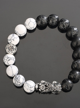 太极貔貅手链男生爆款转运饰品黑曜石高级感手串女义乌热销配饰