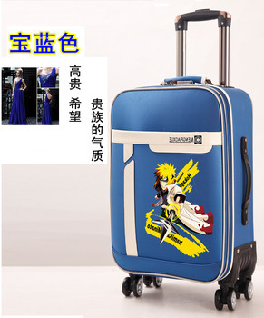 Anime Naruto Uchiha ນັກຮຽນຊາຍແລະຍິງເດີນທາງ trolley suitcase password boarding hand drag box