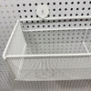 Metal hole board universal accessories single hook mesh basket storage rack hook IKEA round hole desktop storage bracket diy