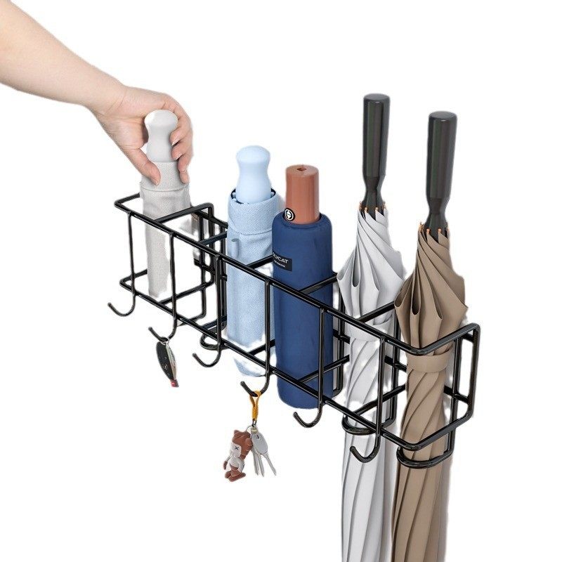 雨伞收纳架挂钩收纳家用门口免打孔壁挂入户放伞神器大容量雨伞架,淘宝优惠券,粉丝福利购,淘宝优惠卷