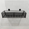 Perforated board accessories metal mesh basket storage rack entry wall