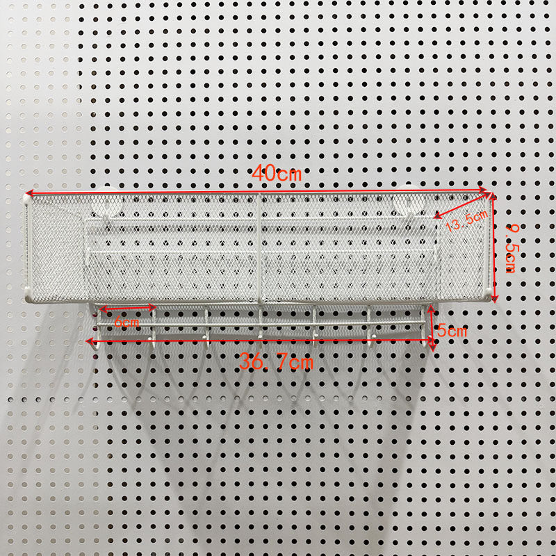 Perforated board accessories mesh basket metal long hole round hole universal