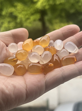 天然玛瑙玉石葫芦散珠配件