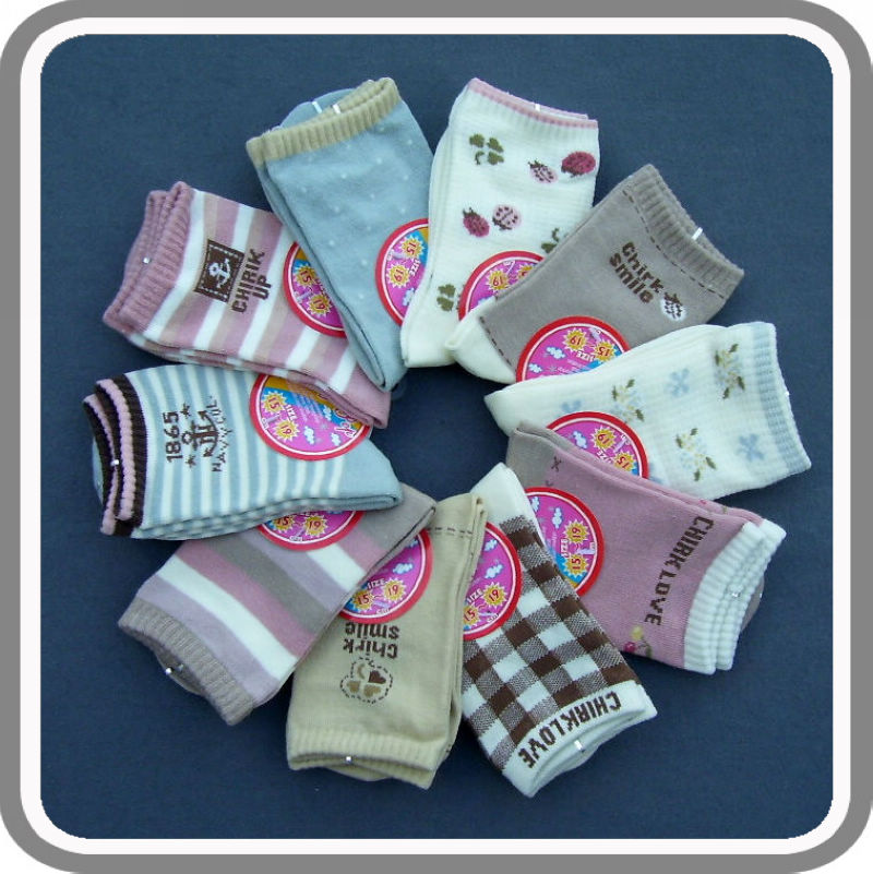 女童袜子日本订单纯棉中筒袜儿童长筒袜女宝宝袜子公主袜儿童袜子 - 图0