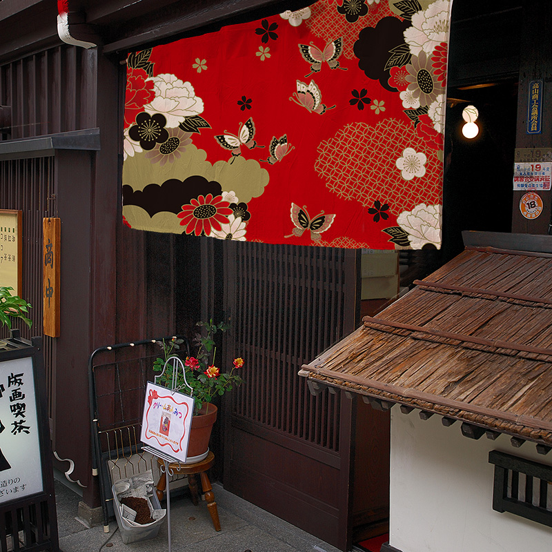 布艺门帘半帘日式装饰挂帘餐厅门头短帘门店半截帘子厨房布帘定制