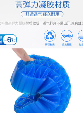 老人夏天凝胶蜂窝枕高弹护颈椎枕