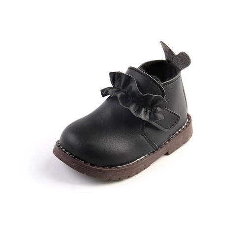 Туфли, детская удерживающая тепло обувь для девочек для раннего возраста для кожаной обуви, 1-3-5 лет, мягкая подошва