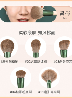 化妆刷粉底刷子散粉腮红修容鼻影眼影眼部晕染遮瑕高光专业正品