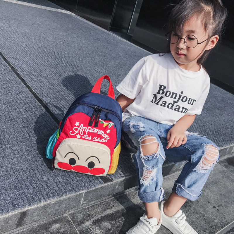 韩版超人亲子双肩包男女宝宝可爱卡通幼儿园书包成人帆布休闲背包,淘宝优惠券,粉丝福利购,淘宝优惠卷