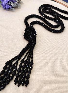 本命年奢华闪亮大红色水晶项链