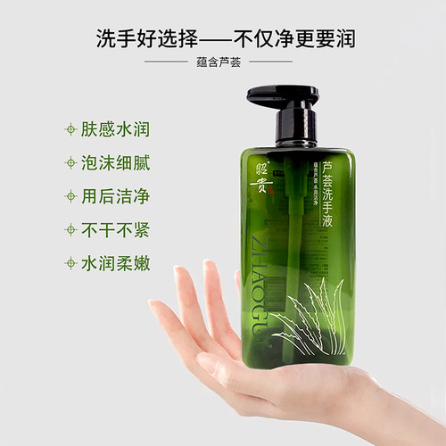 昭贵芦荟洗手液清洁补水保湿手部肌肤植物配方肤感水润泡沫细腻 - 图2