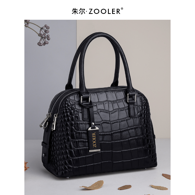 朱尔旗舰店朱尔大气手提包女大容量包包新款潮真皮女包时尚手拎单肩包女1