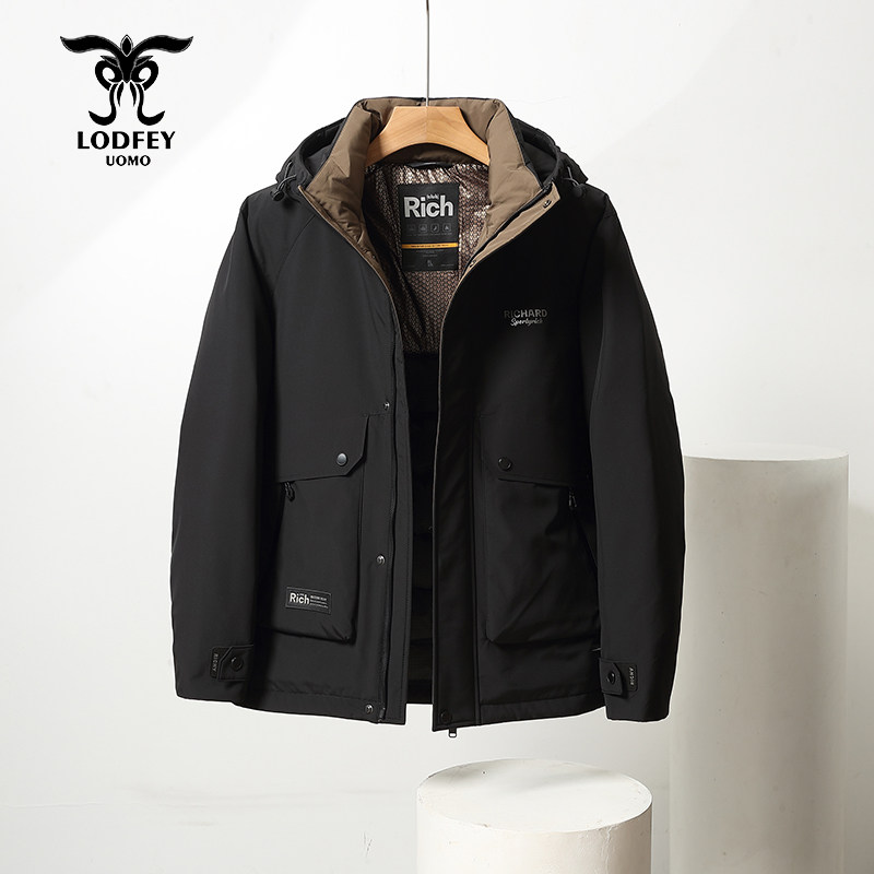 Longdafei broken code special price young men's casual fashion heavy industry warm hooded down jacket S16558D1