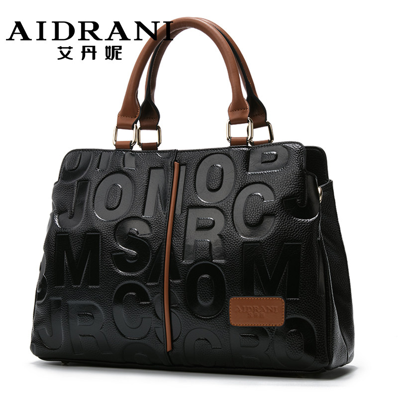 艾丹妮真皮2020新款潮单肩斜挎包 艾丹妮女士包袋