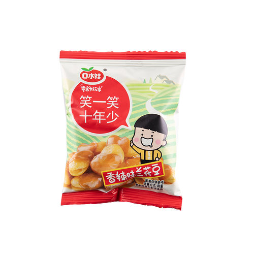口水娃多口味兰花豆蚕豆香酥坚果炒货绿心怪味胡豆休闲零食小包装 - 图2