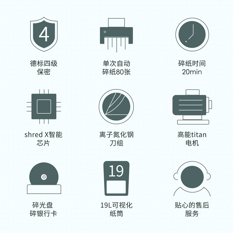 得力碎纸机家用办公大功率80粉碎机 齐达利办公用品碎纸机