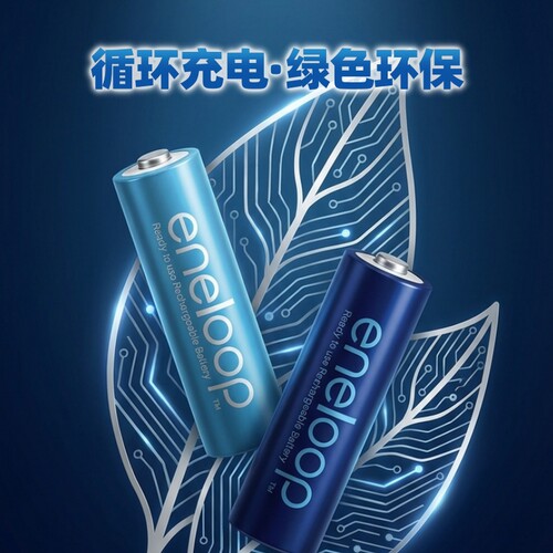 松下爱乐普20周年纪念版5号充电电池套装ktv无线话筒玩具xbox手柄 - 图1