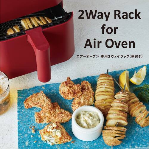 日本recolte丽克特家用烤箱一体电炸锅空气炸锅烤架烤串套组配件 - 图1