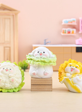 菜狗的世界少女心公仔手办盲盒树脂摆件儿童玩偶家居装饰品批发