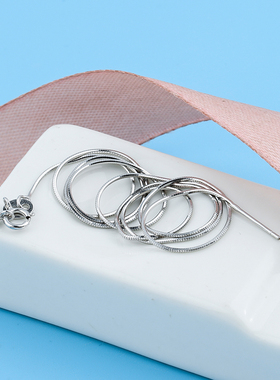 diy串珠玫瑰金韩版蛇骨链