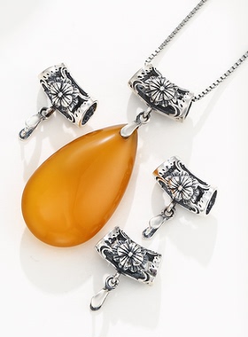 吊坠扣头配件平安扣扣头项链扣子