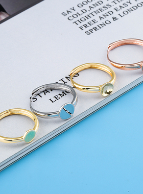 diy珍珠配件戒指空托日韩简约女