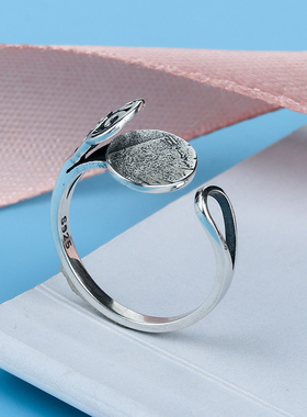 纯银戒指空托diy万能S925戒托