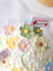 Internet celebrity spring outing flower cake baking cake decoration ornaments spring diary cute sugar beads flower decoration plug-in