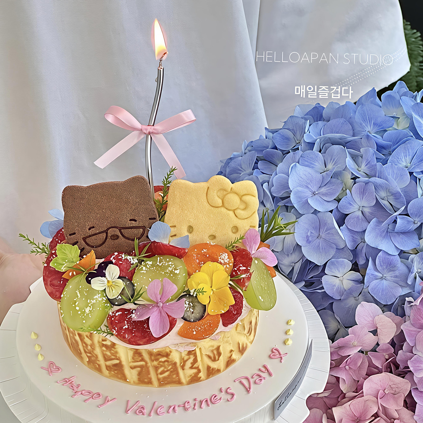 包邮网红2.14情人节巴斯克蛋糕装饰摆件Kitty猫饼干爱心卡片插件,淘宝优惠券,粉丝福利购,淘宝优惠卷