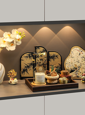 法式中古风玄关装饰摆件高级复古