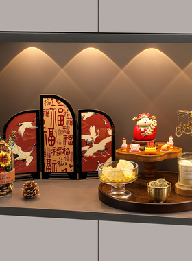 入户玄关摆件乔迁之喜装饰布置