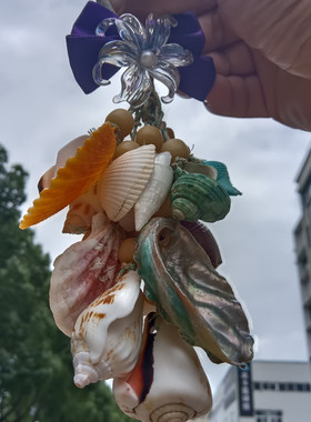 天然海螺贝壳DIY手作ins风挂串手摇铃海岛纪念品伴手礼纪念品