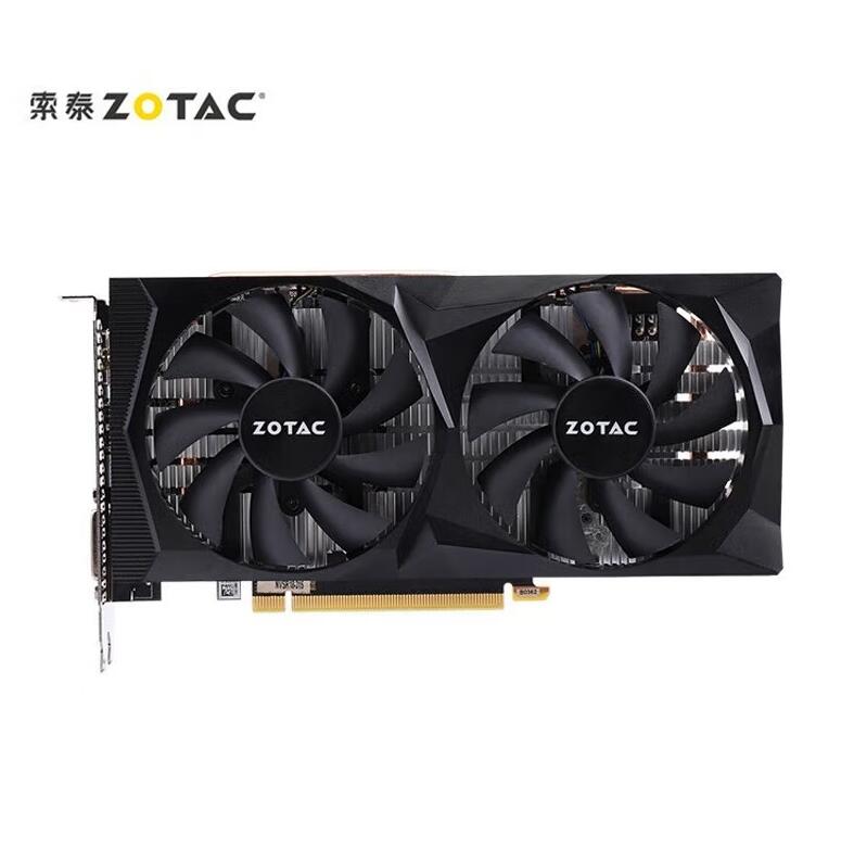 索泰GTX1650 4G/GTX1660s-6G/RTX3050 8G 毁灭者台式独显游戏显卡 - 图0