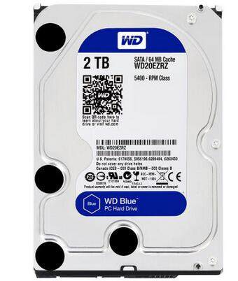 WD/西部数据 WD20EZAZ/20EJRX 2T台式机电脑硬盘 西数2TB 蓝盘64M - 图1