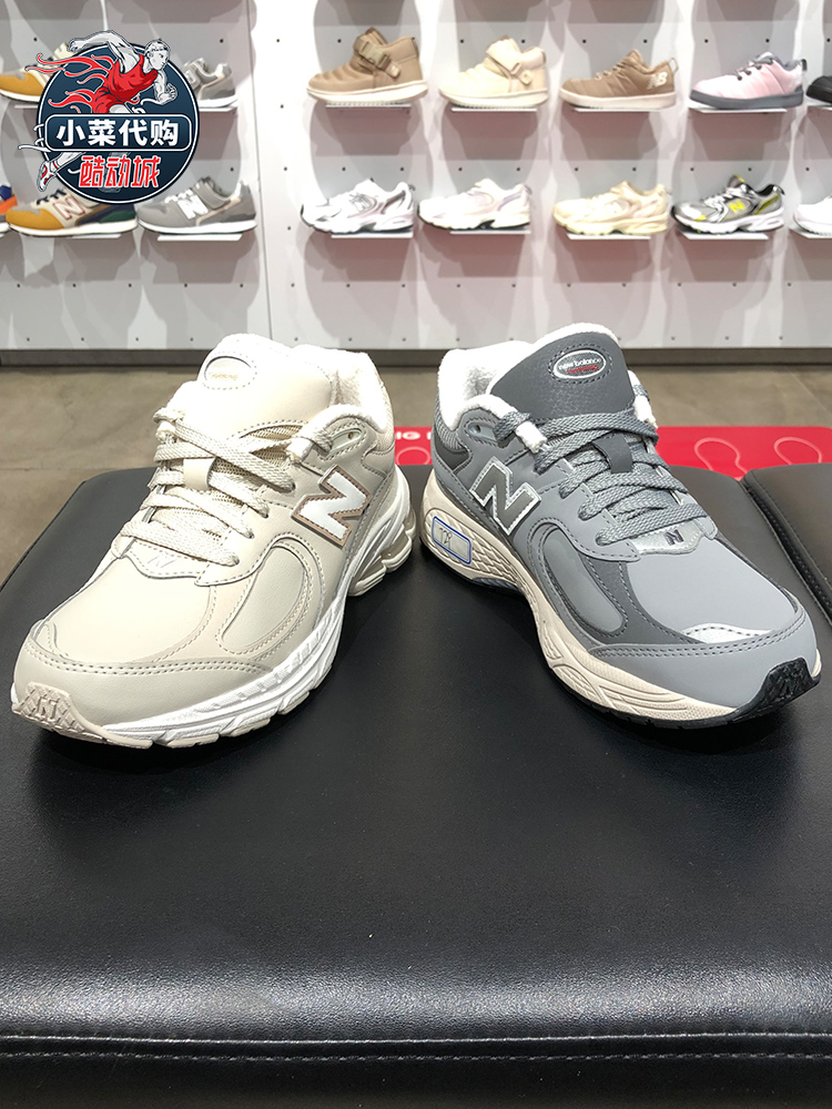 New Balance/NB大童鞋加绒老爹鞋 复古休闲运动跑步鞋GC2002RG TM - 图0