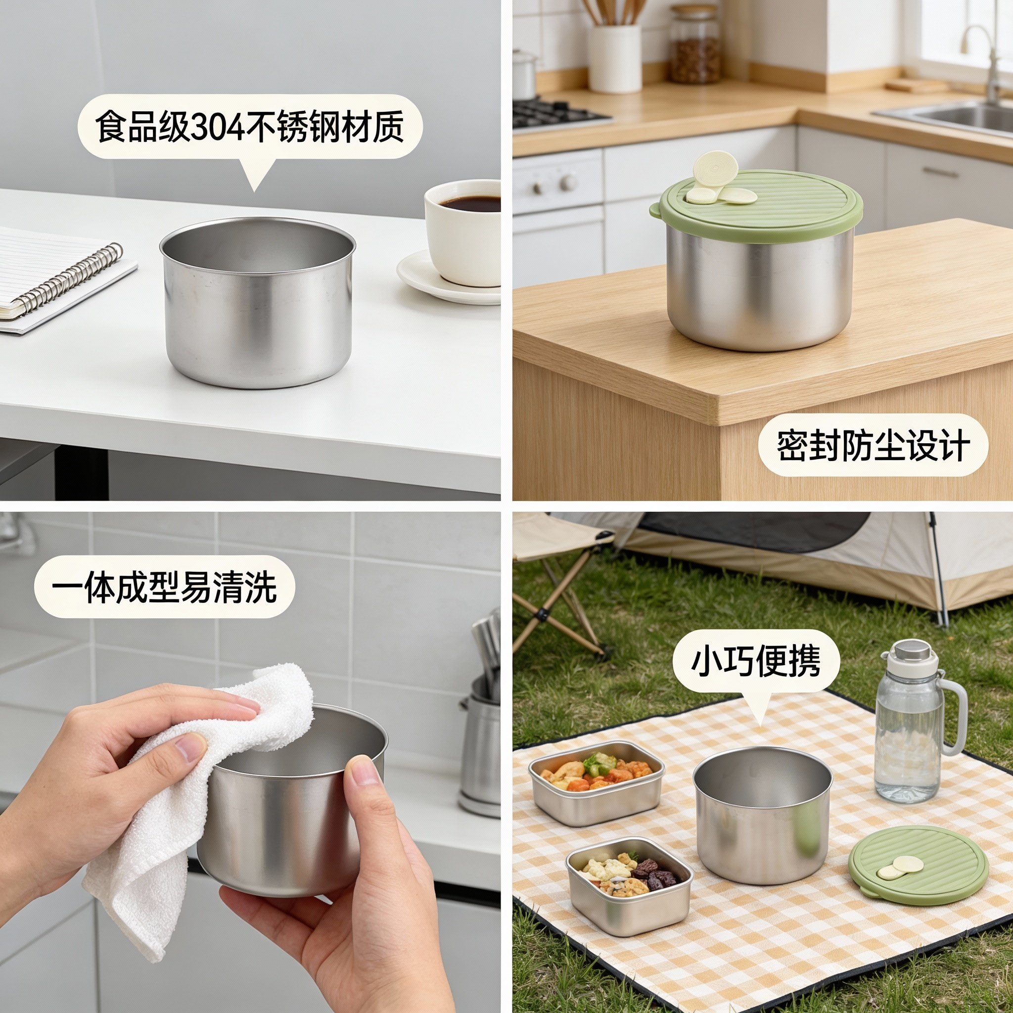 304不锈钢儿童辅食碗食品级蒸蛋碗宝宝蒸蛋羹专用蒸碗带盖吃饭碗,淘宝优惠券,粉丝福利购,淘宝优惠卷