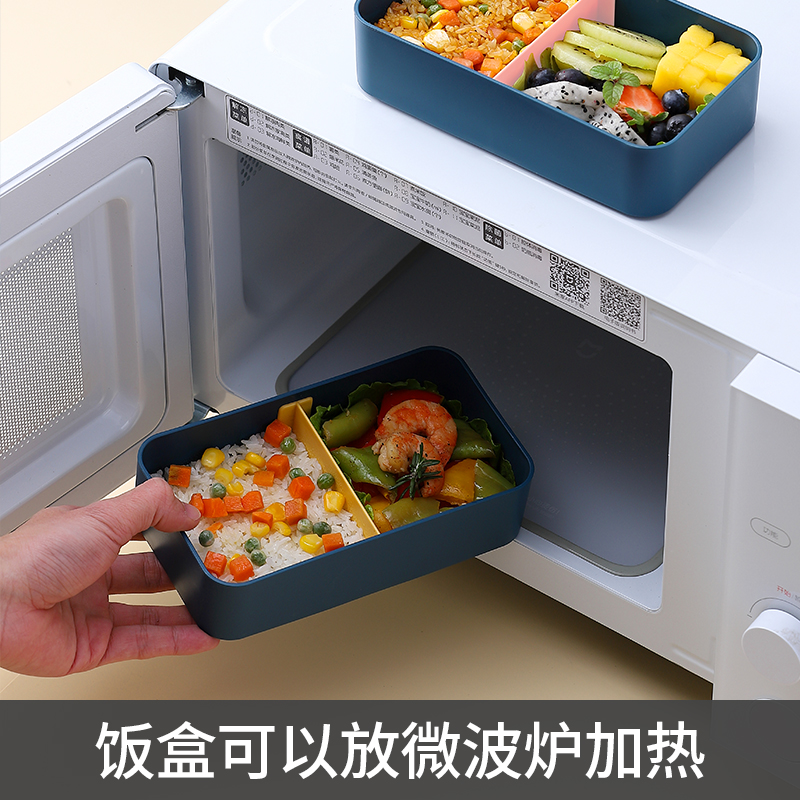 食品级便当盒微波炉加热减脂饭盒保鲜盒野餐水果密封盒冰箱收纳盒-图2