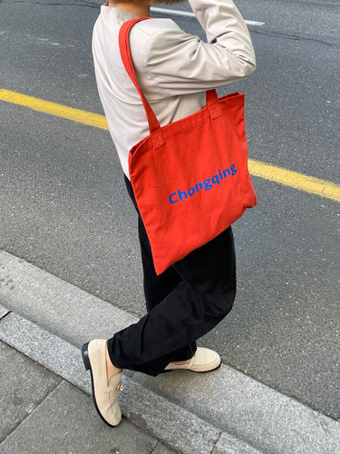 BLEU et ROSE【City totebag】原创大容量帆布袋加厚收纳单肩包 - 图2