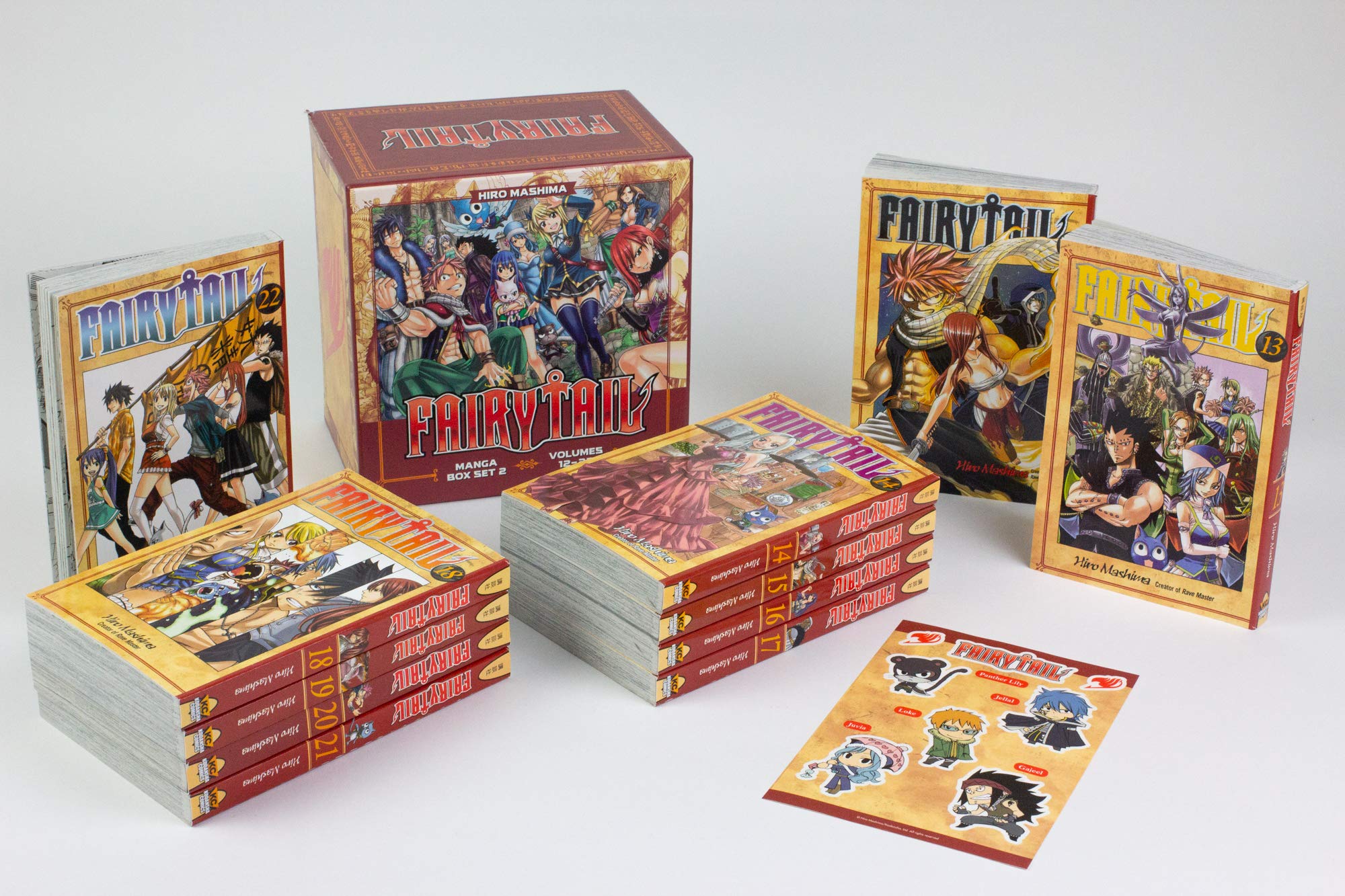 英文原版漫画 妖精的尾巴12-22册盒装收藏版 附贴纸FAIRY TAIL 魔导少年 真岛浩 漫画 周边 正版 进口 书籍