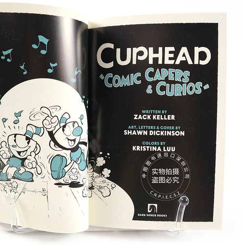 英文原版 茶杯头官方漫画书 Cuphead Volume 1: Comic Capers & Curios 冒险故事小说 黑马出版社 - 图0