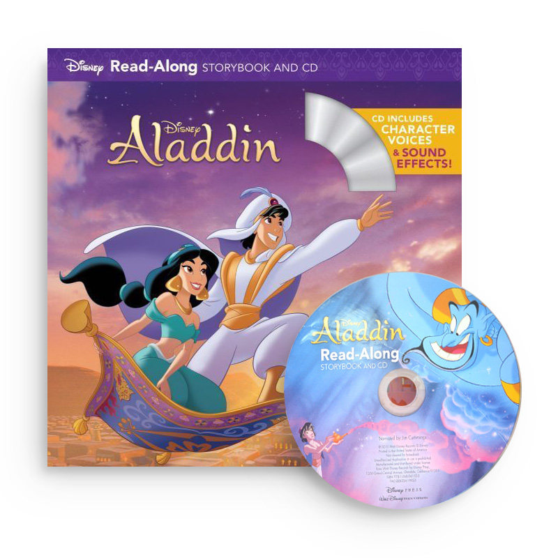 阿拉丁 英文原版阿拉丁神灯独立阅读故事书带cd Aladdin Read Along Storybook And Cd 迪士尼童话故事书英文跟读亲子阅读全彩独立绘本 图片价格品牌报价 原仓数据