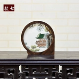 Вышивка из грецкого ореха маленькие украшения Suzhou Двусторонняя вышивка на рабочем столе творческий стол Новый китайский стиль стол в китайском стиле подарок