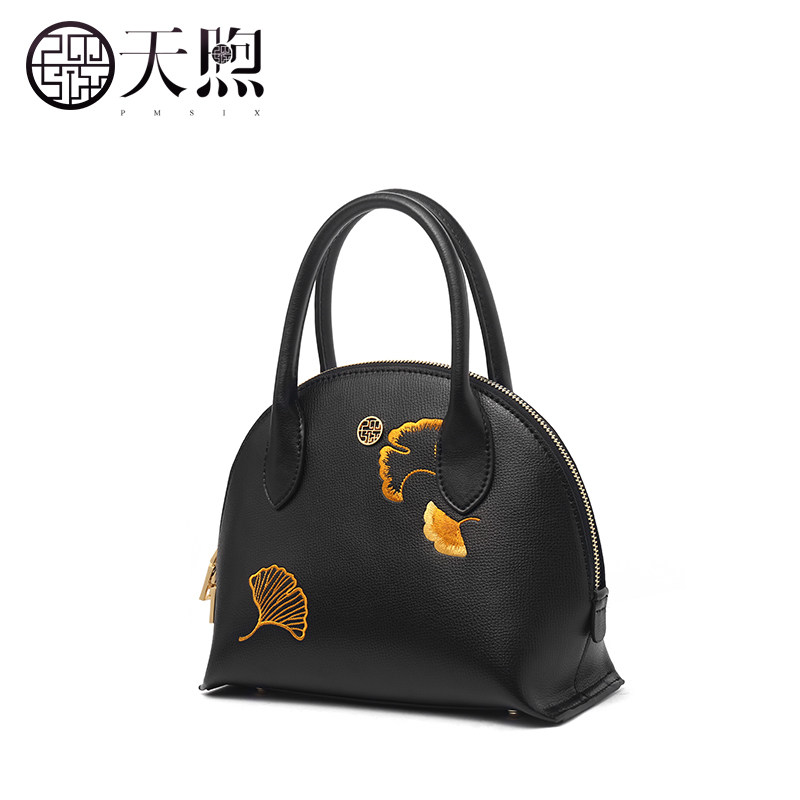 pmsix 2020新款大气刺绣女士手提包 pmsix女士包袋