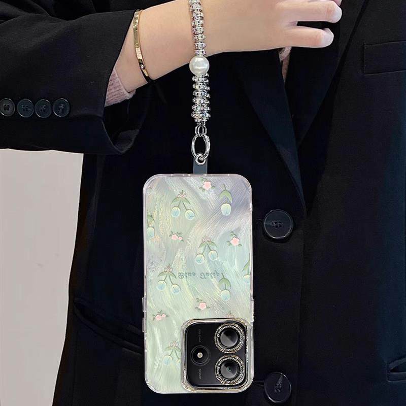 适用红米note14pro+手机保护壳13R新款12电镀11羽纱10郁金香9矽胶turbo3潮流redmi轻奢夏日少女款防摔保护套 - 图1