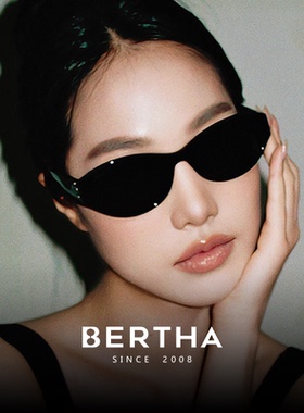 猫眼墨镜女高级感新款偏光黑框