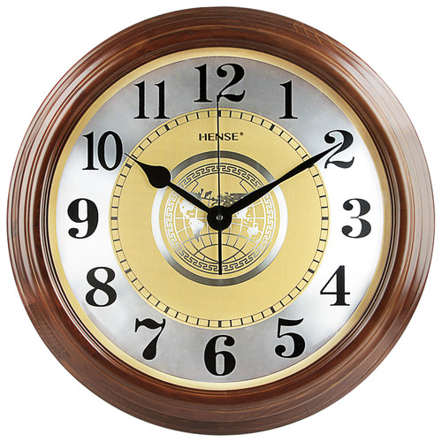 汉时钟表挂钟客厅静音实木时钟大号表中式现代创意家用石英钟HW10-图0